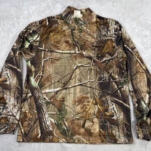 Remington Realtree AP Grey Camo Hunting Shirt Mens Large Long Sleeve
